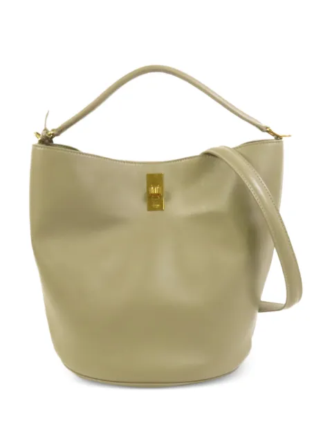 Celine Pre-Owned 16 Bucket leather bucket bag Green BUCKET16