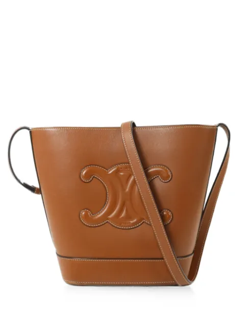 Celine Pre-Owned small Cuir Triomphe bucket bag Brown SMALLBUCKETCUIRTRIOMPHE