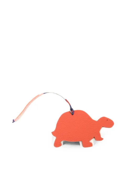 Hermès Pre-Owned turtle Epsom leather charm Orange TOSCORED