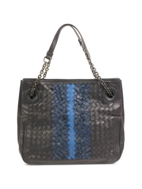 Bottega Veneta Pre-Owned Intrecciato-leather shoulder bag Black SHOULDERBAG