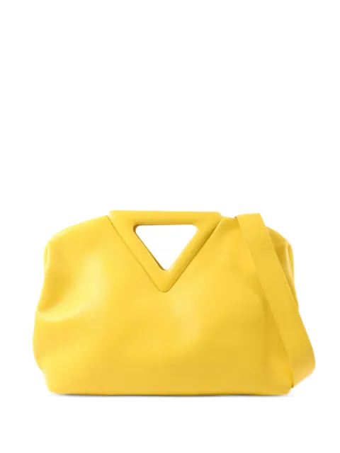 Bottega Veneta Pre-Owned Point leather tote bag Yellow 652446