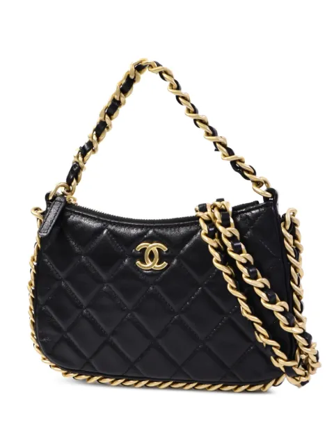 CHANEL Pre-Owned Matelasse chain shoulder bag Black AP3487