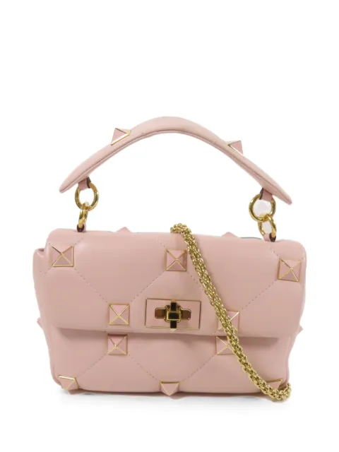 Valentino Garavani Pre-Owned Rockstud quilted shoulder bag Pink ROCKSTUD