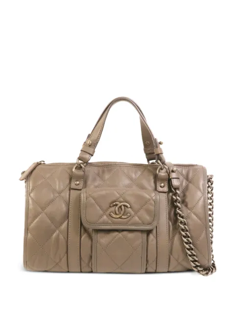 CHANEL Pre-Owned CC quilted tote bag Neutrals 2WAYSHOULDER