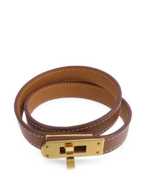 Hermès Pre-Owned mini Kelly Double Tour bracelet Gold B37GHW