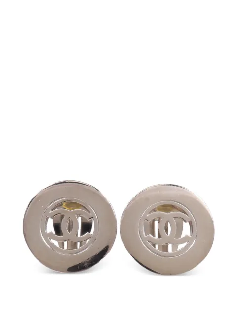 CHANEL Pre-Owned CC turn-lock earrings Silver VINTAGEEARRINGS