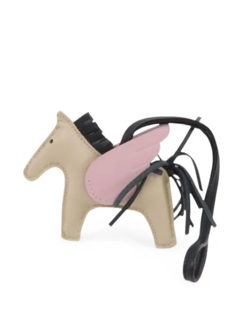 Hermès Pre-Owned PM Rodeo Pegase leather charm White U096O