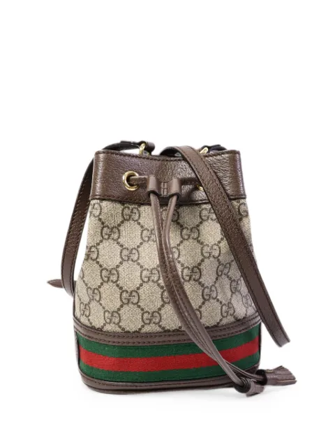 Gucci Pre-Owned GG Ophidia bucket bag Neutrals 550620