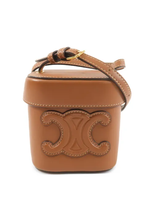 Celine Pre-Owned Cuir Triomphe Box shoulder bag Brown CUIRTRIOMPHEBOXSMALL