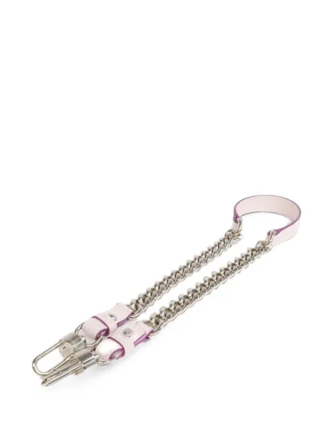 Delvaux Vintage chain leather shoulder strap Pink STRAP