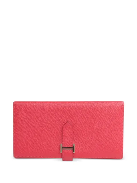 Hermès Pre-Owned Bearn Epsom leather wallet Pink Z90PHW