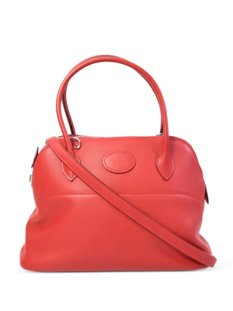 Hermès Pre-Owned 27 Bolide leather shoulder bag Red DS5