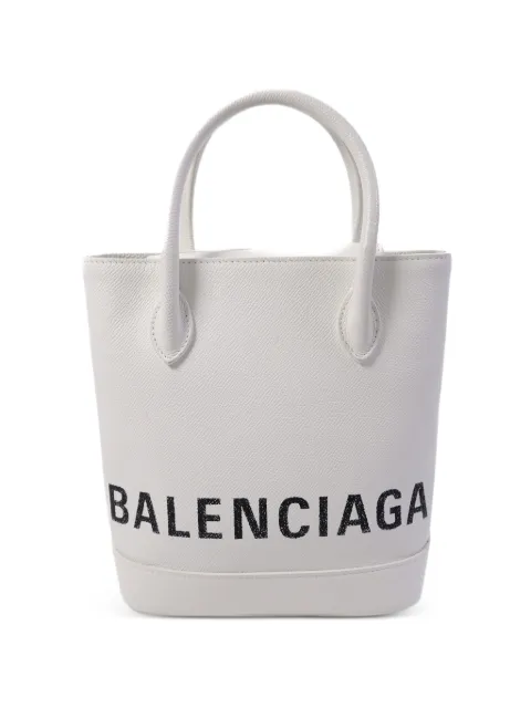 Balenciaga Pre-Owned logo-print shoulder bag White 596159