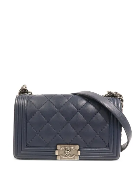 CHANEL Pre-Owned quilted Boy shoulder bag Blue BOY25