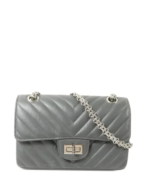 CHANEL Pre-Owned chevron-quilted shoulder bag Grey AS0874