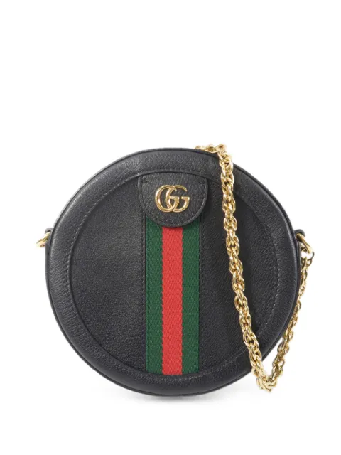 Gucci Pre-Owned mini Ophidia round-shape shoulder bag Black 550618