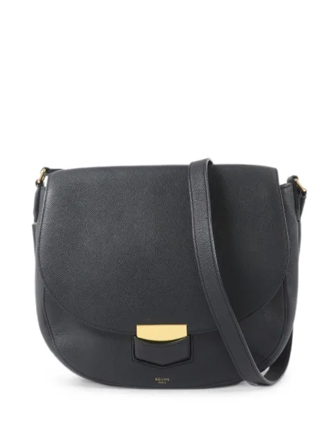 Celine Pre-Owned leather shoulder bag Grey TROTTER