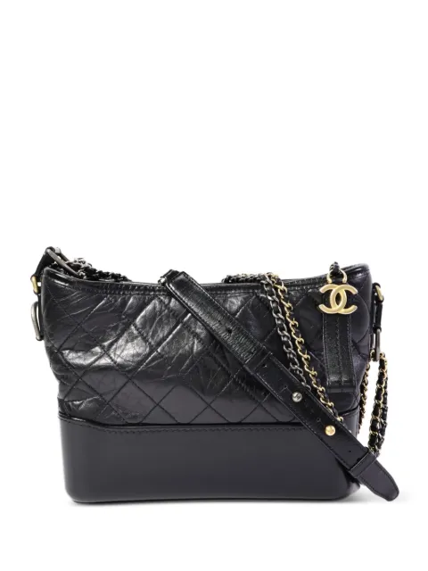 CHANEL Pre-Owned Gabrielle quilted shoulder bag Black GABRIELLEMEDIUM