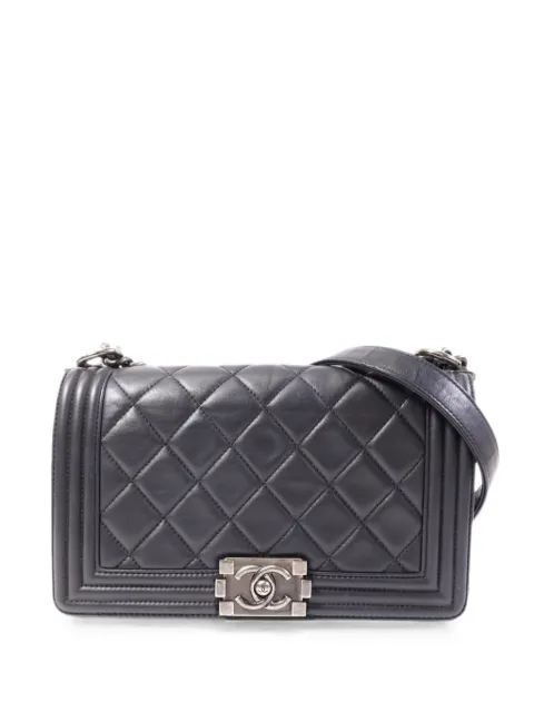 CHANEL Pre-Owned Boy quilted shoulder bag Black BOY25