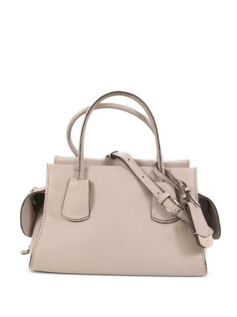 Tod's Vintage grained tote bag Grey 2WAYSHOULDER