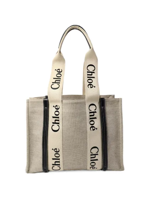 Chloé Vintage medium Woody tote bag Neutrals WOODYTOTEMEDIUM