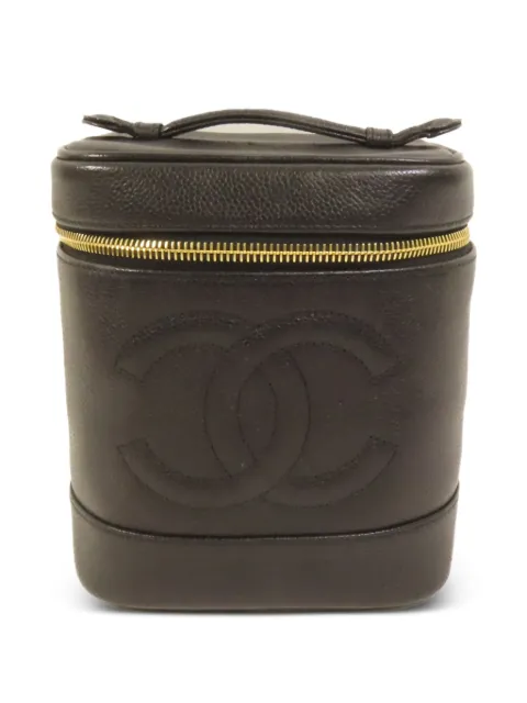CHANEL Pre-Owned CC Vanity Case tote bag Black VINTAGEVANITYCASE
