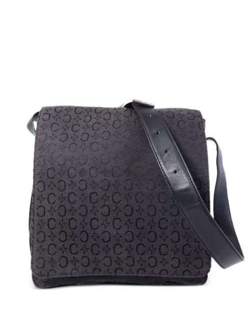Celine Pre-Owned monogram canvas shoulder bag Black VINTAGESHOULDERBAG