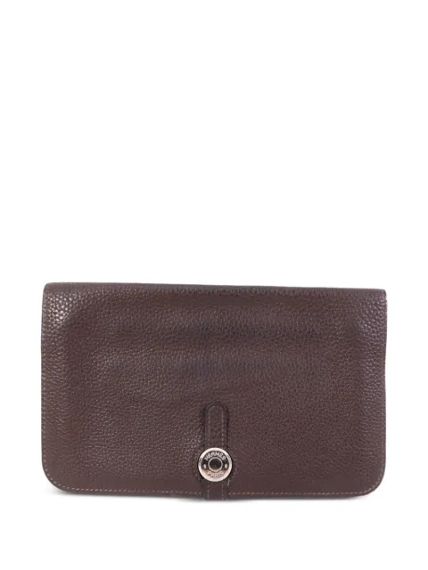 Hermès Pre-Owned Dogon GM wallet Brown R47