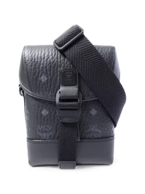 MCM Pre-Owned Aren N/S monogram-pattern cross body bag Black MMRCATA01