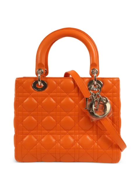 Christian Dior Pre-Owned medium Lady Dior tote bag Orange LADYDIORMEDIUM