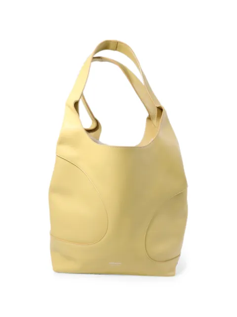 Ferragamo Pre-Owned cut-out debossed shoulder bag Yellow 215985