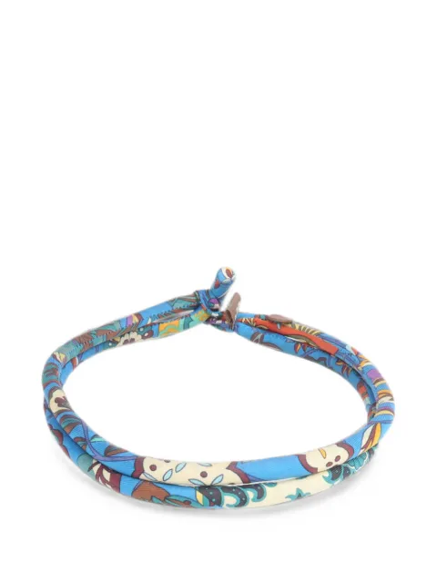 Hermès Pre-Owned Petit H Bride silk necklace Blue PETITHBRIDENECKLACE