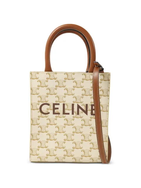 Celine Pre-Owned Triomphe tote bag White MINIVERTICALBAG