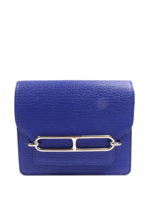 Hermès Pre-Owned 2021 Roulis Slim leather wallet Blue Z7TPHW