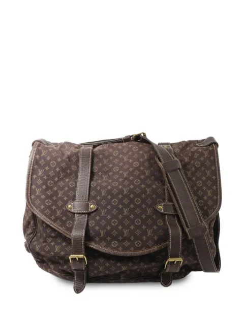 Louis Vuitton Pre-Owned XL Mini Lin Saumur Monogram shoulder bag Brown M95220