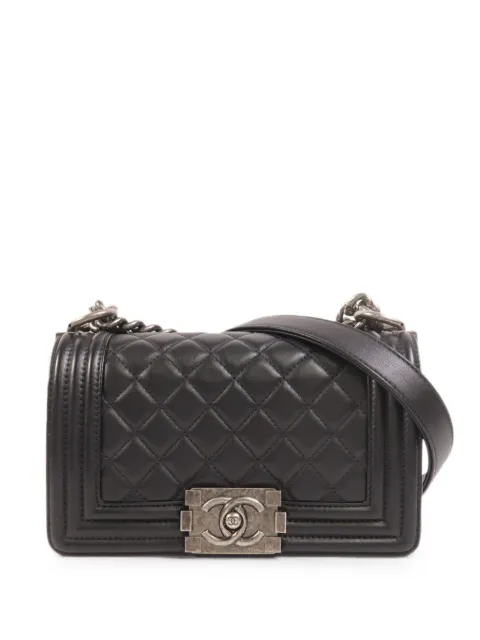 CHANEL Pre-Owned Boy chain shoulder bag Black A67085