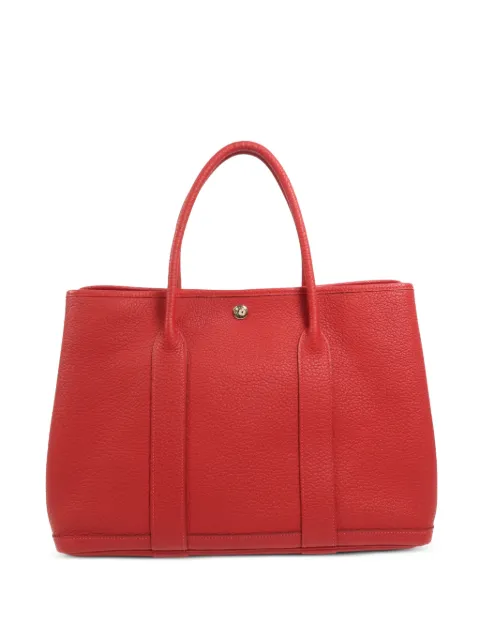 Hermès Pre-Owned PM Garden Party calfskin tote bag Red R5XPHW