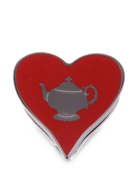 Hermès Pre-Owned heart-shaped teapot scarf ring Red SCARFRING
