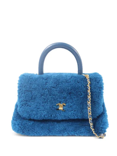 CHANEL Pre-Owned Coco Handle CC turn-lock tote bag Blue COCOHANDLESMALL