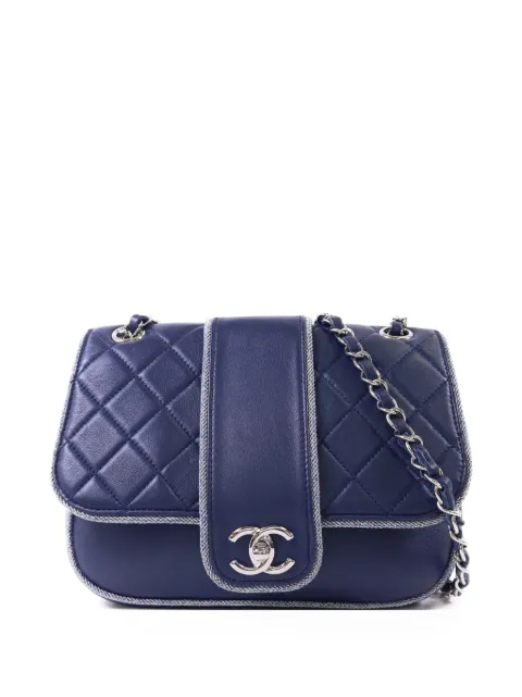 CHANEL Pre-Owned CC turn-lock shoulder bag Blue CHAINSHOULDER