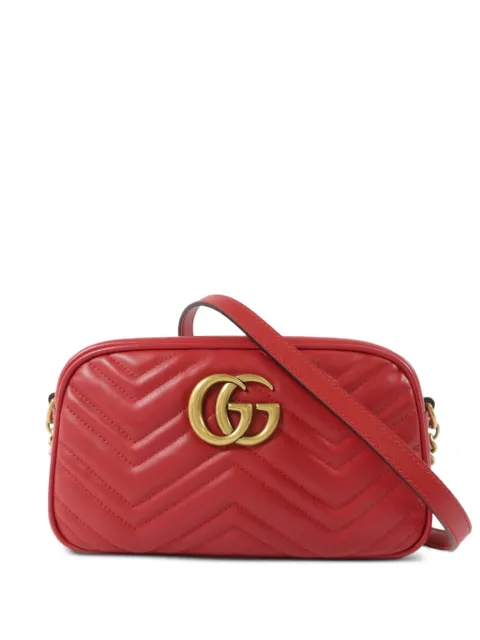 Gucci Pre-Owned GG Marmont shoulder bag Red 447632