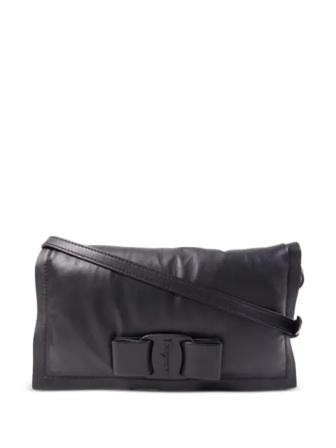 Ferragamo Pre-Owned Vara bow-detail shoulder bag Black SHOULDERBAG