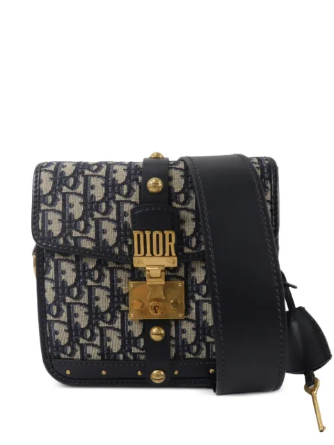 Christian Dior Pre-Owned Oblique Square Dior Addict shoulder bag Blue OBLIQUESQUAREDIORADDICTFLAPBAG