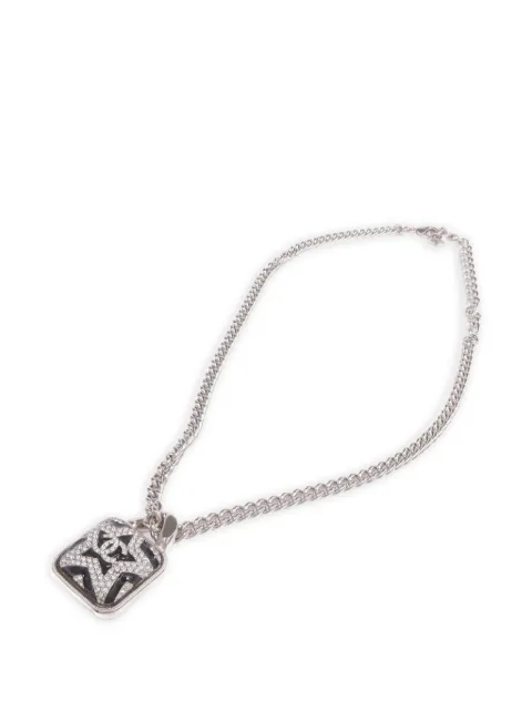 CHANEL Pre-Owned CC-star pendant necklace Silver NECKLACE