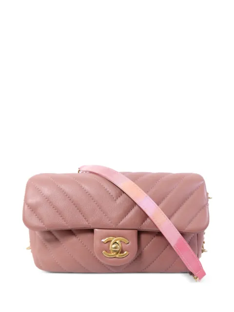 CHANEL Pre-Owned turn-lock-fastening shoulder bag Pink A57106