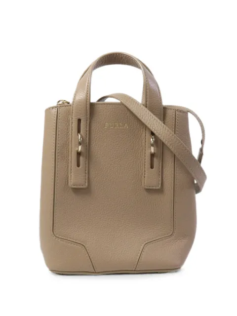 Furla logo-detail tote bag Neutrals 2WAYBAG