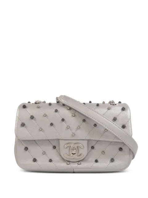 CHANEL Pre-Owned mini CC Flap shoulder bag Silver MINIFLAPBAG