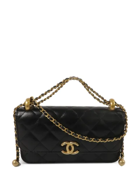 CHANEL Pre-Owned CC-logo quilted shoulder bag Black SHOULDERBAG