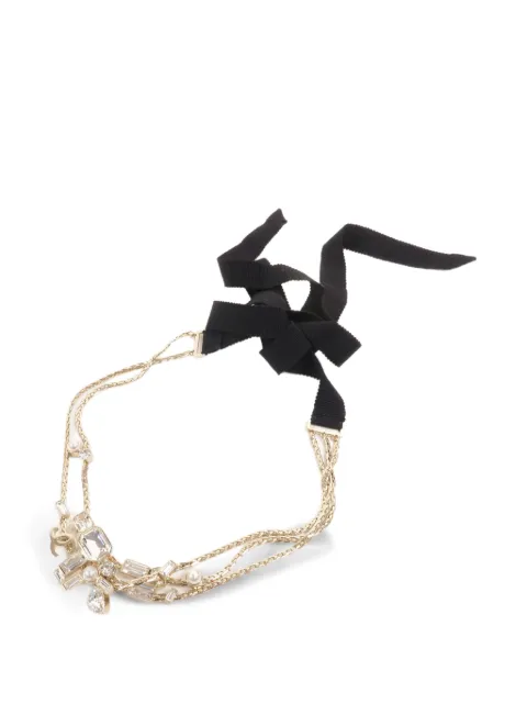 CHANEL Pre-Owned Coco Mark choker Gold COCOMARKRIBBONCHOKER