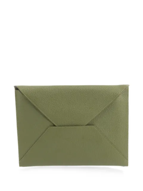 Hermès Pre-Owned 2015 Envelope Trio clutch bag Green T61U17M